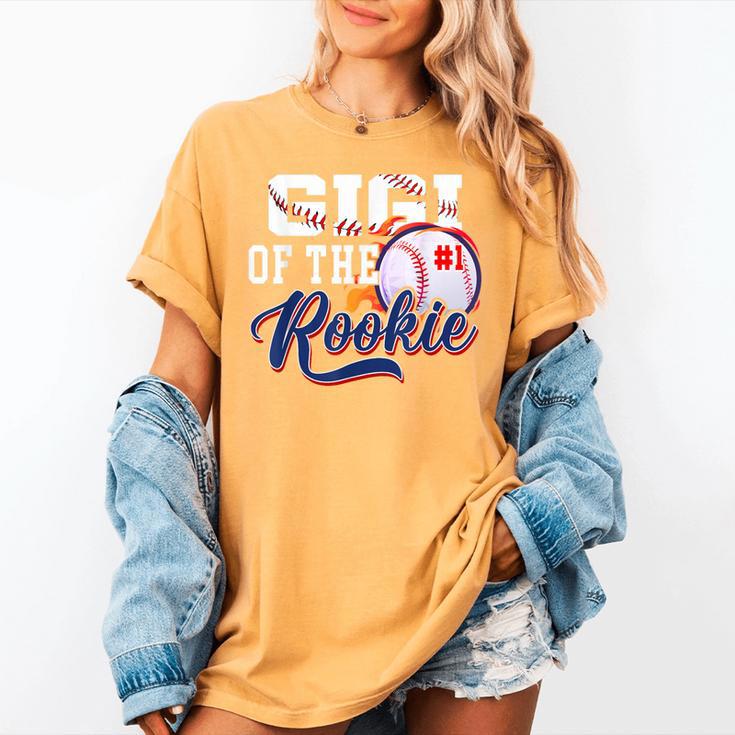 Gigi Rookie Of Year 1st Birthday Baseball Theme Matching Women's Comfort Colors T-Shirt