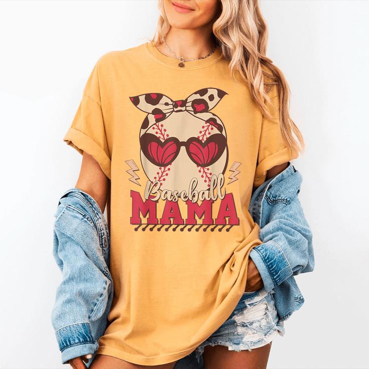 Heart Glasses Baseball Mama Baseball Mom Mother's Day Women's Comfort Colors T-Shirt Heart Glasses Baseball Mama Baseball Mom Mother's Day Women's Comfort Colors T-Shirt