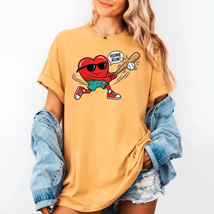 Heart Valentines Day Baseball Men Boys Kids Teens Women's Comfort Colors T-Shirt Heart Valentines Day Baseball Men Boys Kids Teens Women's Comfort Colors T-Shirt