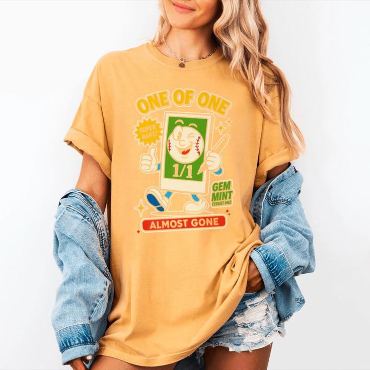 Hobby Trading Card Parody Humor 11 Baseball Cards Collector Premium Women's Comfort Colors T-Shirt Hobby Trading Card Parody Humor 11 Baseball Cards Collector Premium Women's Comfort Colors T-Shirt