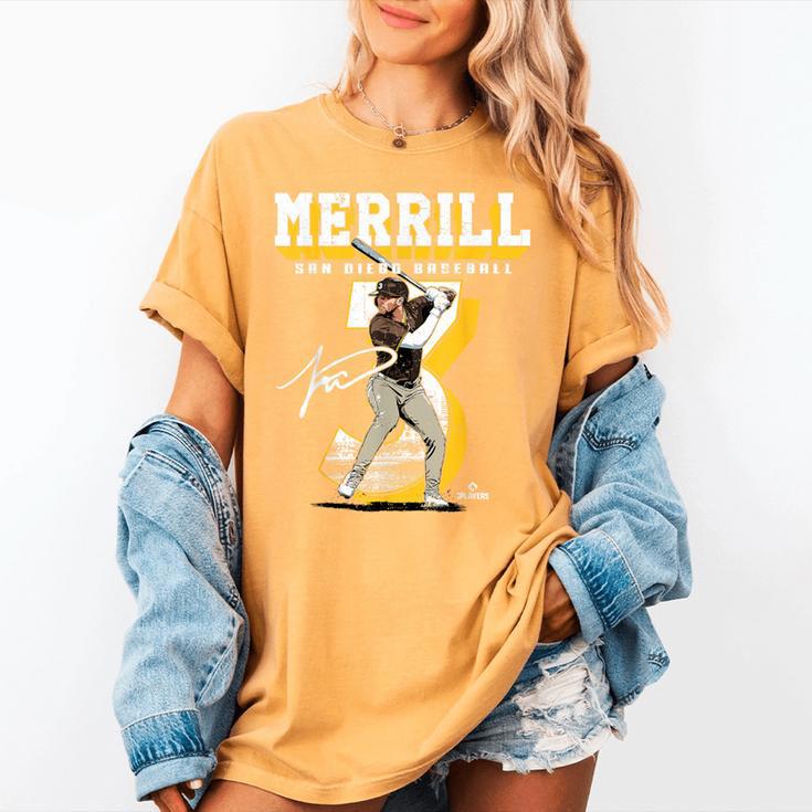 Jackson Merrill San Diego MLB Baseball Player MLBJME201M Women's Comfort Colors T-Shirt Jackson Merrill San Diego MLB Baseball Player MLBJME201M Women's Comfort Colors T-Shirt