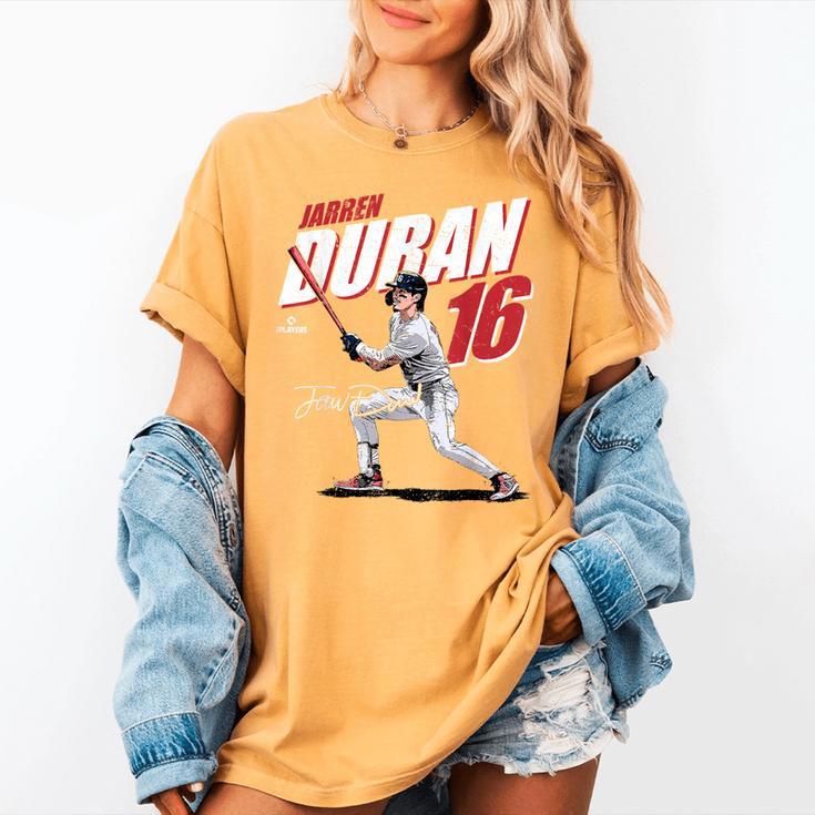 Jarren Duran Boston MLB Baseball Players MLBJDU204M Women's Comfort Colors T-Shirt