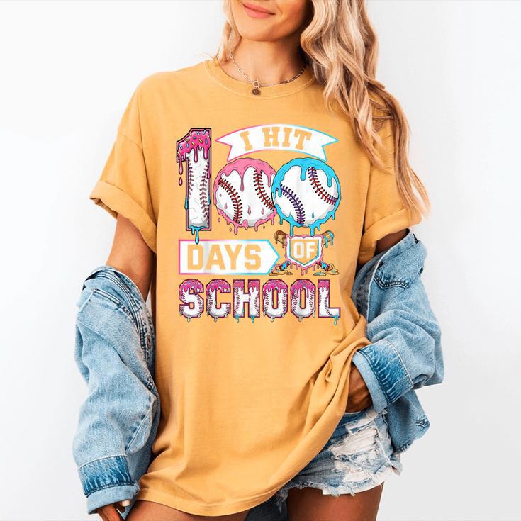 Kids 100 Days Of School Boys 100th Day Baseball Drip Toddler Women's Comfort Colors T-Shirt Kids 100 Days Of School Boys 100th Day Baseball Drip Toddler Women's Comfort Colors T-Shirt