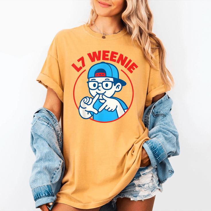 L7 Weenie Baseball Softball Women's Comfort Colors T-Shirt L7 Weenie Baseball Softball Women's Comfort Colors T-Shirt