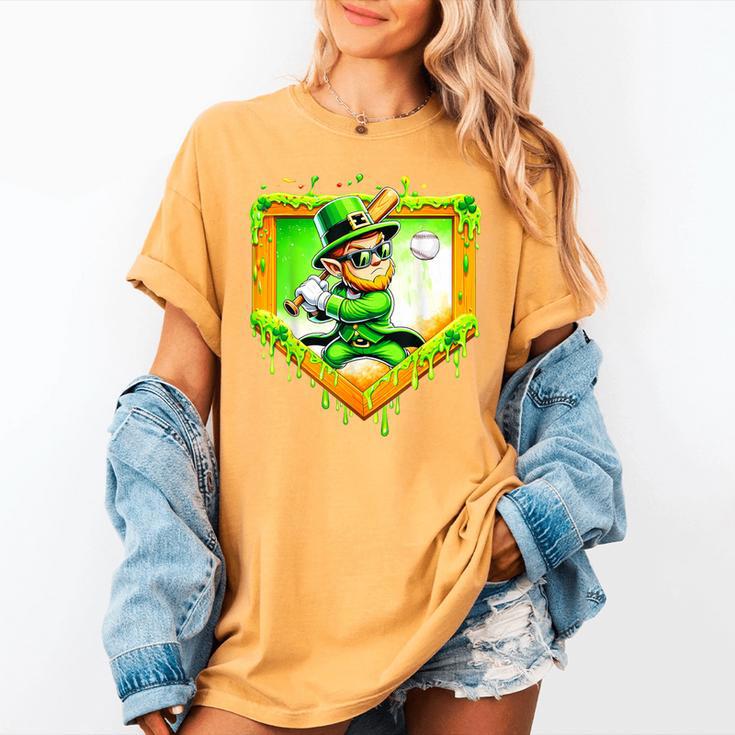 Leprechaun Baseball St Patricks Day Ice Cream Drip Men Boys Women's Comfort Colors T-Shirt Leprechaun Baseball St Patricks Day Ice Cream Drip Men Boys Women's Comfort Colors T-Shirt
