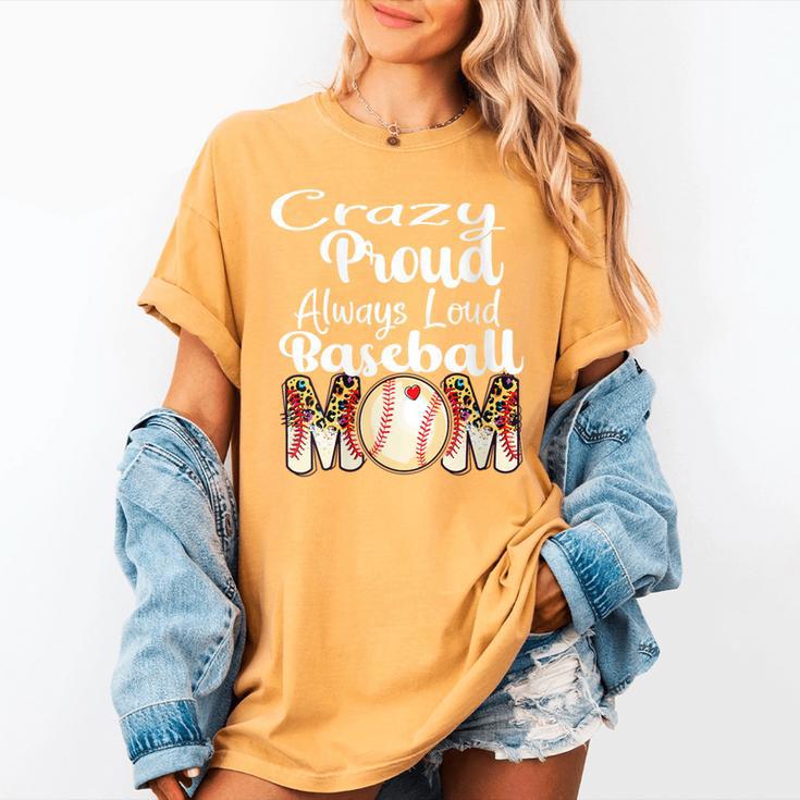Loud And Proud Baseball Mom Messy Bun 2024 Women's Comfort Colors T-Shirt Loud And Proud Baseball Mom Messy Bun 2024 Women's Comfort Colors T-Shirt