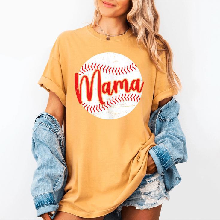 Mama Baseball Mom Women's Comfort Colors T-Shirt