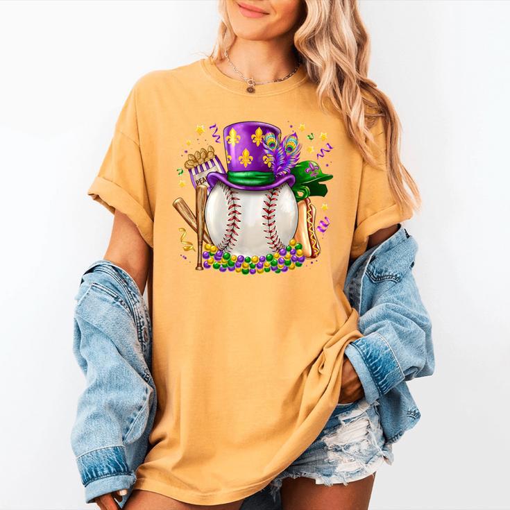 Mardi Gras Baseball Jester Hat Fleur De Lis Boys Girls Kids Women's Comfort Colors T-Shirt Mardi Gras Baseball Jester Hat Fleur De Lis Boys Girls Kids Women's Comfort Colors T-Shirt
