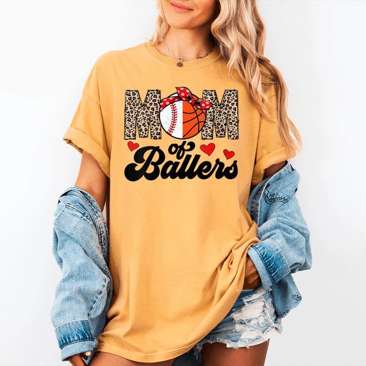 Mom Of Ballers Basketball Baseball Mom Of Ballers Women's Comfort Colors T-Shirt Mom Of Ballers Basketball Baseball Mom Of Ballers Women's Comfort Colors T-Shirt