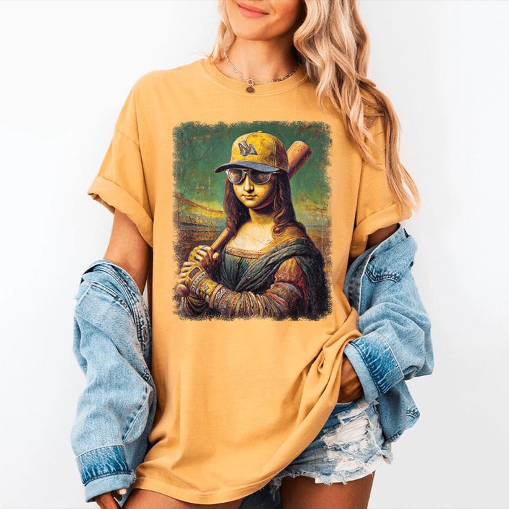 Mona Lisa Baseball Trending Aesthetic Streetwear Women's Comfort Colors T-Shirt Mona Lisa Baseball Trending Aesthetic Streetwear Women's Comfort Colors T-Shirt