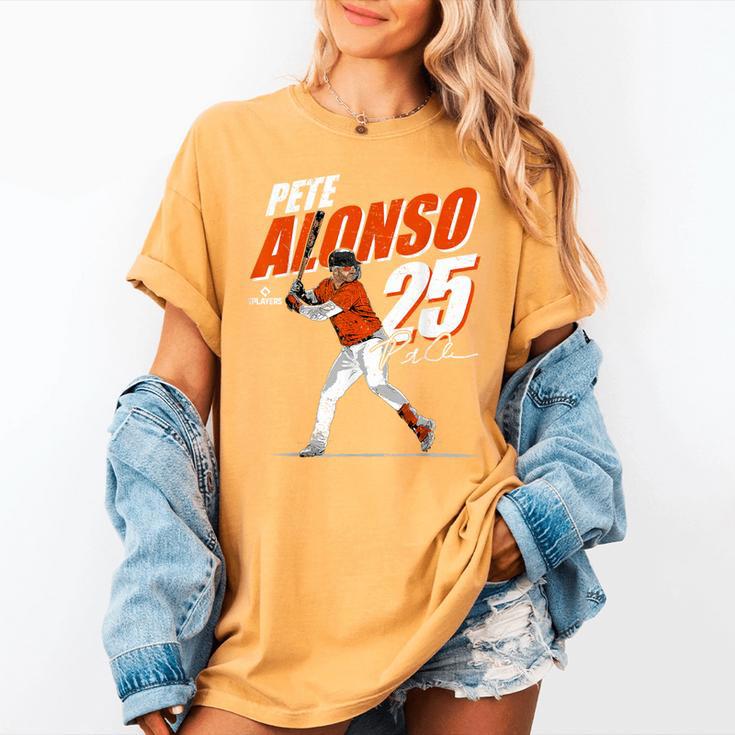 Pete Alonso Baltimore Baseball Players MLBPAL201M Women's Comfort Colors T-Shirt