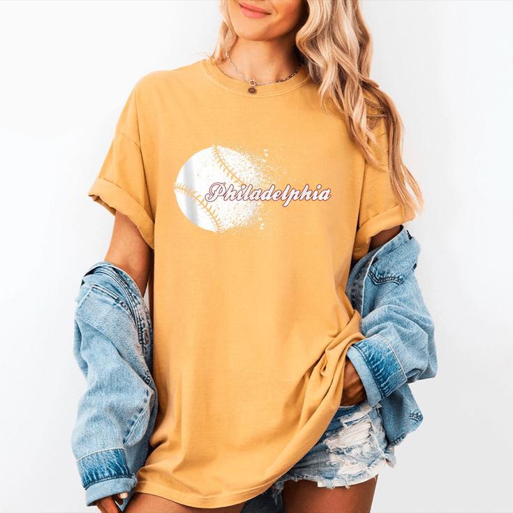 Philadelphia Baseball Skyline Philly Men Women Women's Comfort Colors T-Shirt Philadelphia Baseball Skyline Philly Men Women Women's Comfort Colors T-Shirt
