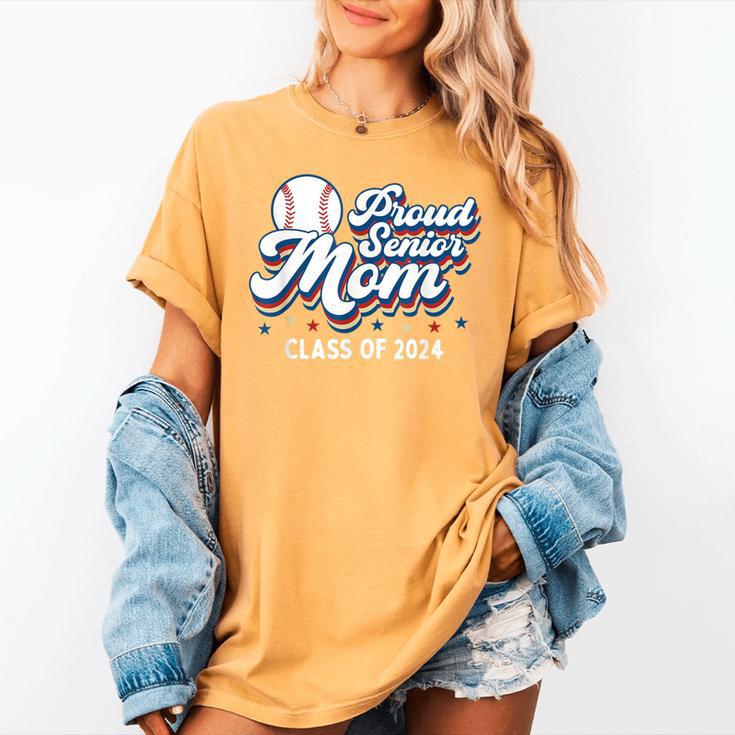 Proud Senior Mom Class Of 2024 Baseball Mom Graduate School Women's Comfort Colors T-Shirt