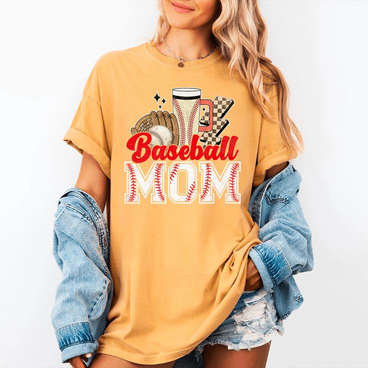 Retro Coffee Baseball Mama Mother's Day Baseball Mom Premium Women's Comfort Colors T-Shirt Retro Coffee Baseball Mama Mother's Day Baseball Mom Premium Women's Comfort Colors T-Shirt