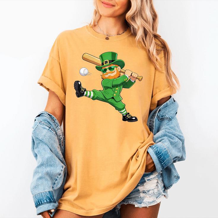 Retro Leprechaun Baseball St Patricks Day Sport Men Boy Kids Women's Comfort Colors T-Shirt