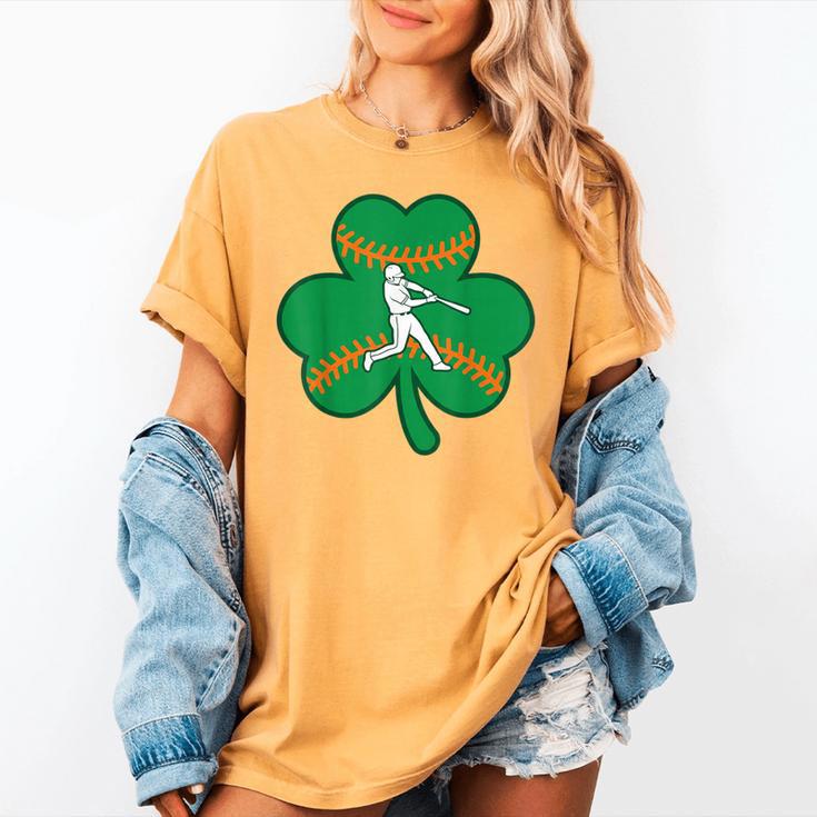 Retro Shamrock Baseball St Patricks Day Men Women Boys Girls Women's Comfort Colors T-Shirt Retro Shamrock Baseball St Patricks Day Men Women Boys Girls Women's Comfort Colors T-Shirt