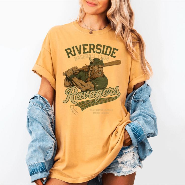 Riverside Ravagers Retro Minor League Baseball Women's Comfort Colors T-Shirt Riverside Ravagers Retro Minor League Baseball Women's Comfort Colors T-Shirt