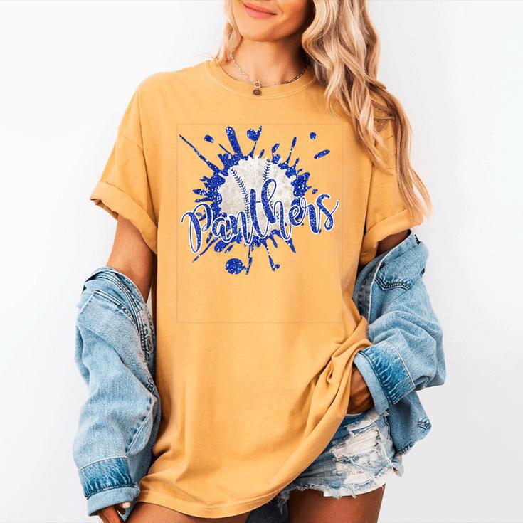 School Spirit Panthers Panther Pride Baseball Mom For Women Women's Comfort Colors T-Shirt School Spirit Panthers Panther Pride Baseball Mom For Women Women's Comfort Colors T-Shirt
