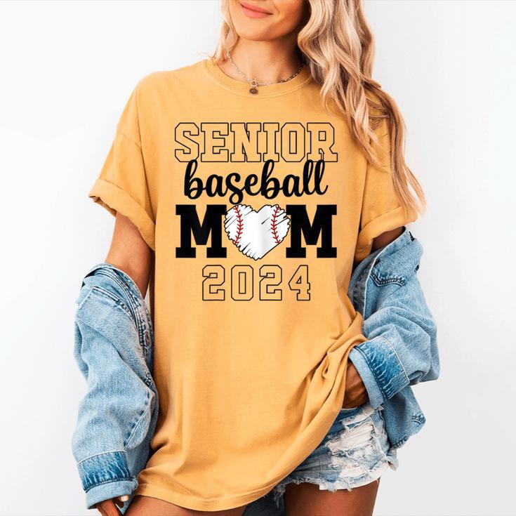 Senior Baseball Mom Class Of 2024 Senior Mom Game Day Women's Comfort Colors T-Shirt