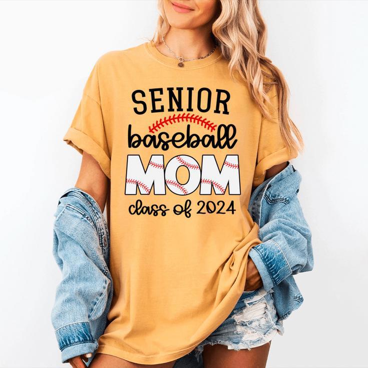 Senior Baseball Mom Class Of 2024 High School College Sports Women's Comfort Colors T-Shirt