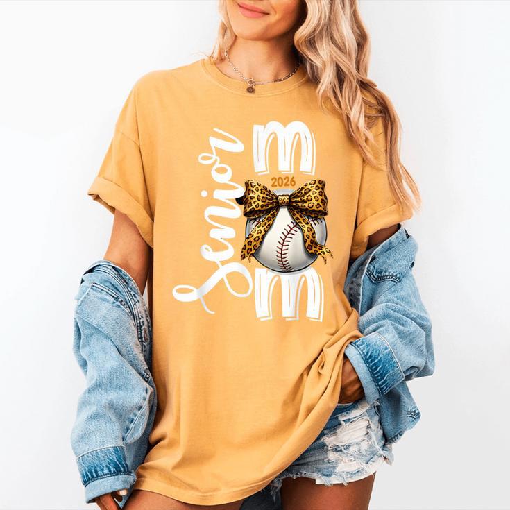Senior Baseball Mom Class Of 2026 Player Graduation Grad Women's Comfort Colors T-Shirt Senior Baseball Mom Class Of 2026 Player Graduation Grad Women's Comfort Colors T-Shirt