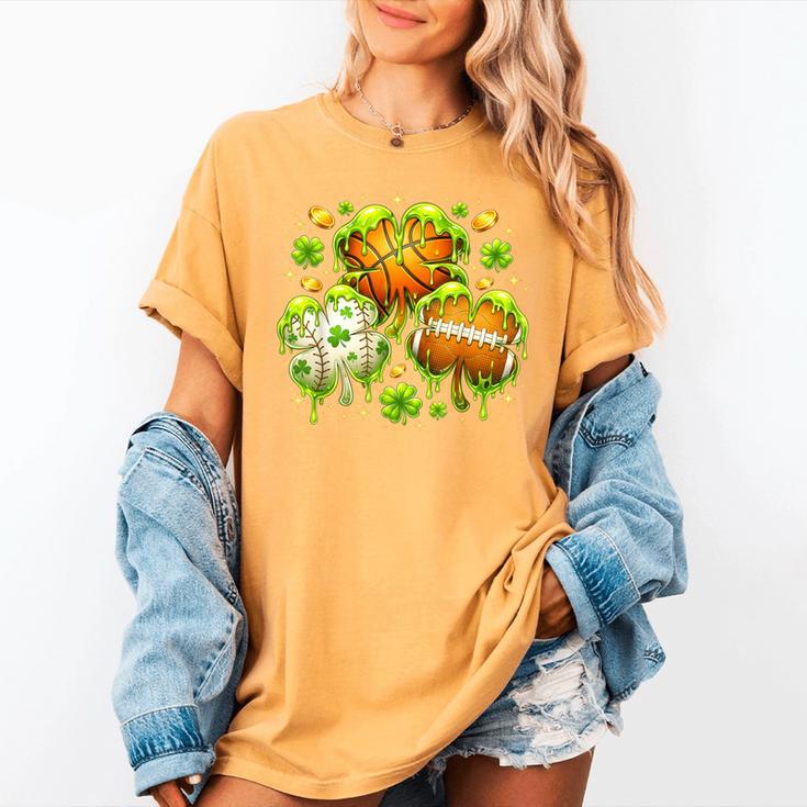Shamrock Basketball Baseball Drip St Patrick's Day Boys Men Women's Comfort Colors T-Shirt Shamrock Basketball Baseball Drip St Patrick's Day Boys Men Women's Comfort Colors T-Shirt