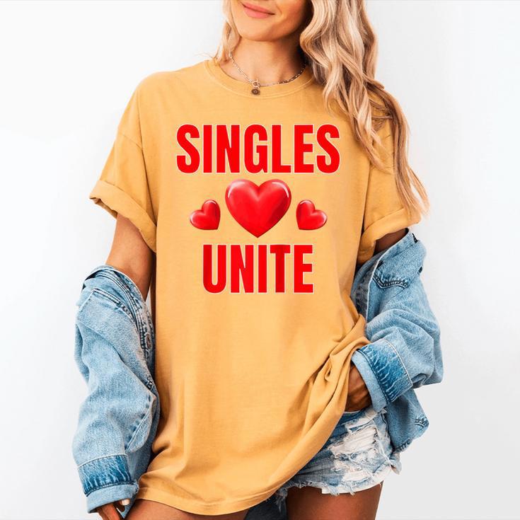 Singles Unite Valentines Day Humor For Singles Raglan Baseball Tee Women's Comfort Colors T-Shirt Singles Unite Valentines Day Humor For Singles Raglan Baseball Tee Women's Comfort Colors T-Shirt