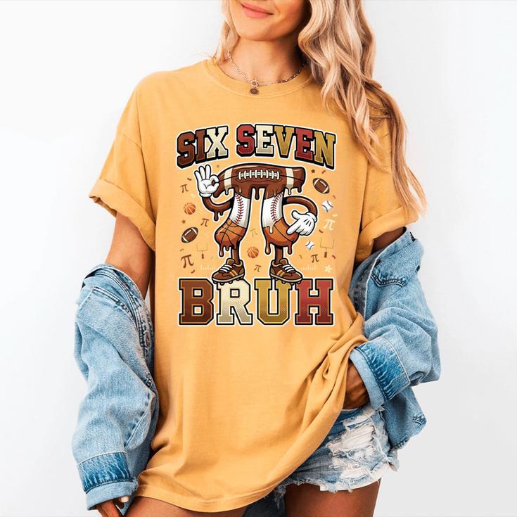 Six Seven 67 Happy Pi Day 314 Football Basketball Baseball Women's Comfort Colors T-Shirt Six Seven 67 Happy Pi Day 314 Football Basketball Baseball Women's Comfort Colors T-Shirt