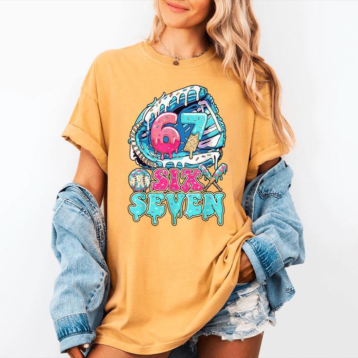 Six Seven 67 Ice Cream Drip Baseball For Boy Kids Youth Women's Comfort Colors T-Shirt Six Seven 67 Ice Cream Drip Baseball For Boy Kids Youth Women's Comfort Colors T-Shirt