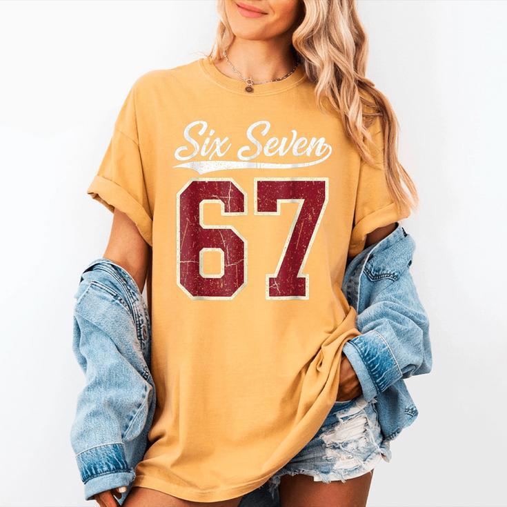 Six Seven Meme Boys Girls Kids 67 Baseball Jersey Women's Comfort Colors T-Shirt