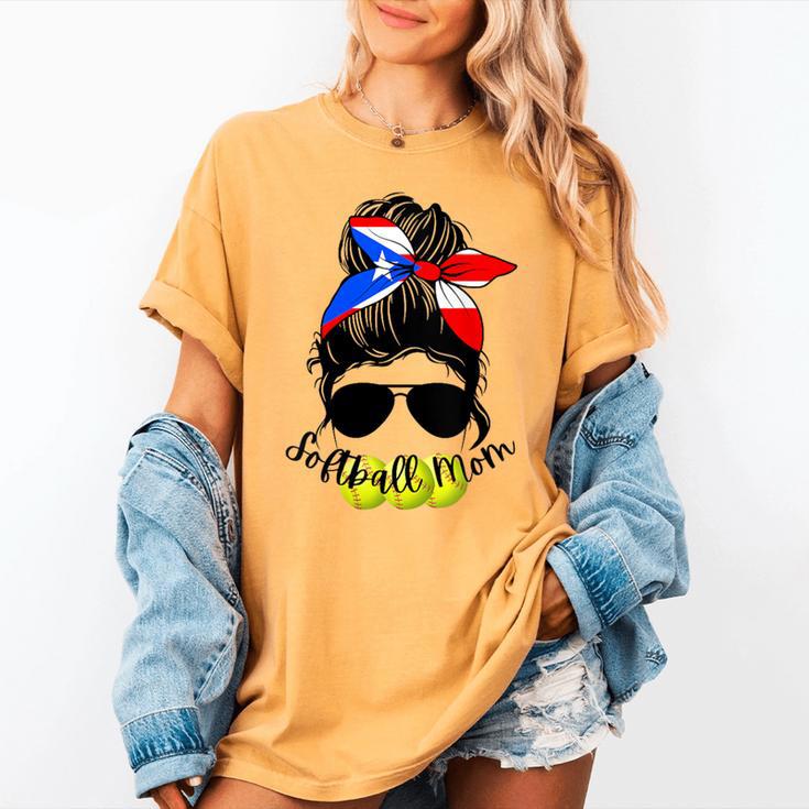 Softball Mom Puerto Rican Mom Spanish Baseball Mom Tote Women's Comfort Colors T-Shirt Softball Mom Puerto Rican Mom Spanish Baseball Mom Tote Women's Comfort Colors T-Shirt