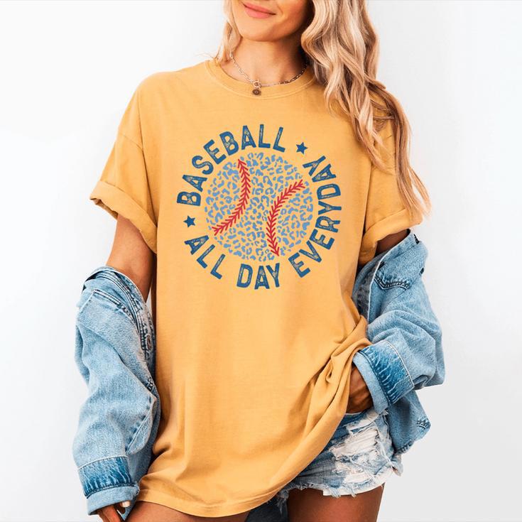 Spring 2024 Season Cute Baseball Mom All Day Everyday Women's Comfort Colors T-Shirt Spring 2024 Season Cute Baseball Mom All Day Everyday Women's Comfort Colors T-Shirt