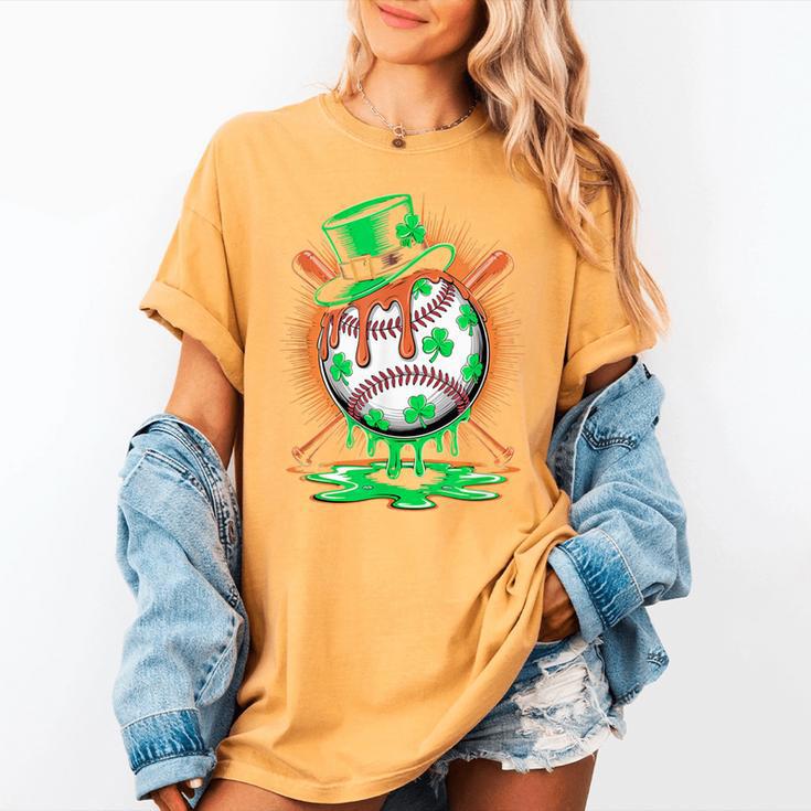 St Patrick Day Baseball Drip Ice Cream Kids Boys Men Women's Comfort Colors T-Shirt St Patrick Day Baseball Drip Ice Cream Kids Boys Men Women's Comfort Colors T-Shirt