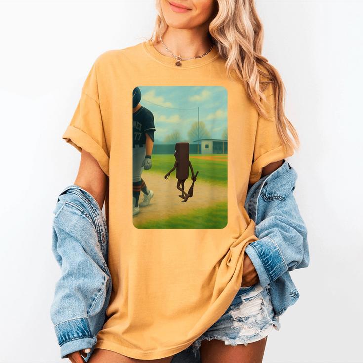 Tung Tung Tung Sahur Baseball Meme Women's Comfort Colors T-Shirt