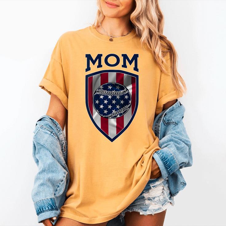 USA Mum Mother's Day Baseball Mom Women's Comfort Colors T-Shirt USA Mum Mother's Day Baseball Mom Women's Comfort Colors T-Shirt