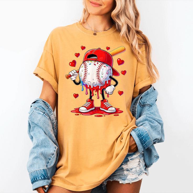 Valentine Baseball Heart Drip Sport Love Valentines Day Boys Women's Comfort Colors T-Shirt Valentine Baseball Heart Drip Sport Love Valentines Day Boys Women's Comfort Colors T-Shirt