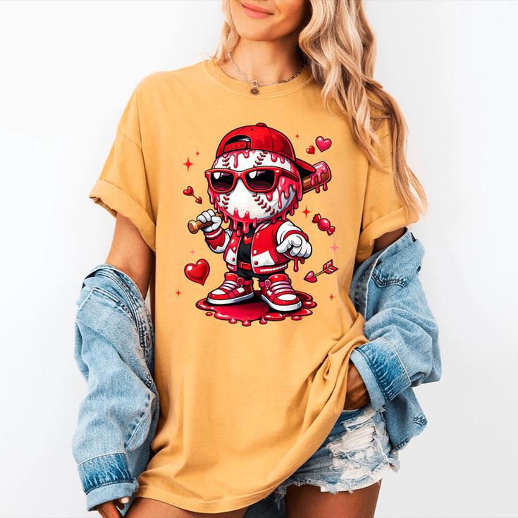 Valentines Day Baseball Drip Ice Cream For Boys Kids Teens Women's Comfort Colors T-Shirt Valentines Day Baseball Drip Ice Cream For Boys Kids Teens Women's Comfort Colors T-Shirt