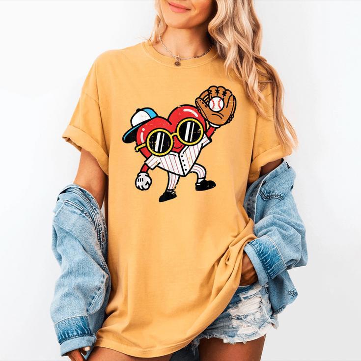 Valentines Day Baseball Heart Gloves Cute Boys Kid Youth Men Women's Comfort Colors T-Shirt Valentines Day Baseball Heart Gloves Cute Boys Kid Youth Men Women's Comfort Colors T-Shirt