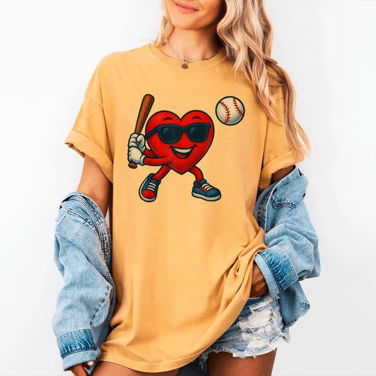 Valentines Day Baseball Red Heart Love Boys Kids Tee Women's Comfort Colors T-Shirt Valentines Day Baseball Red Heart Love Boys Kids Tee Women's Comfort Colors T-Shirt