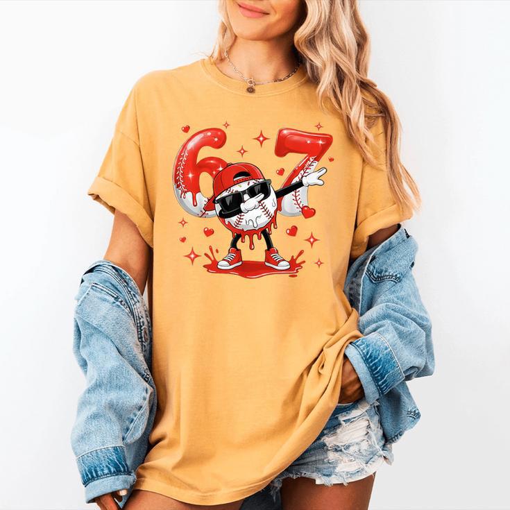 Valentines Day Six Seven Baseball 6 7 Meme Dab Heart Boys Women's Comfort Colors T-Shirt Valentines Day Six Seven Baseball 6 7 Meme Dab Heart Boys Women's Comfort Colors T-Shirt