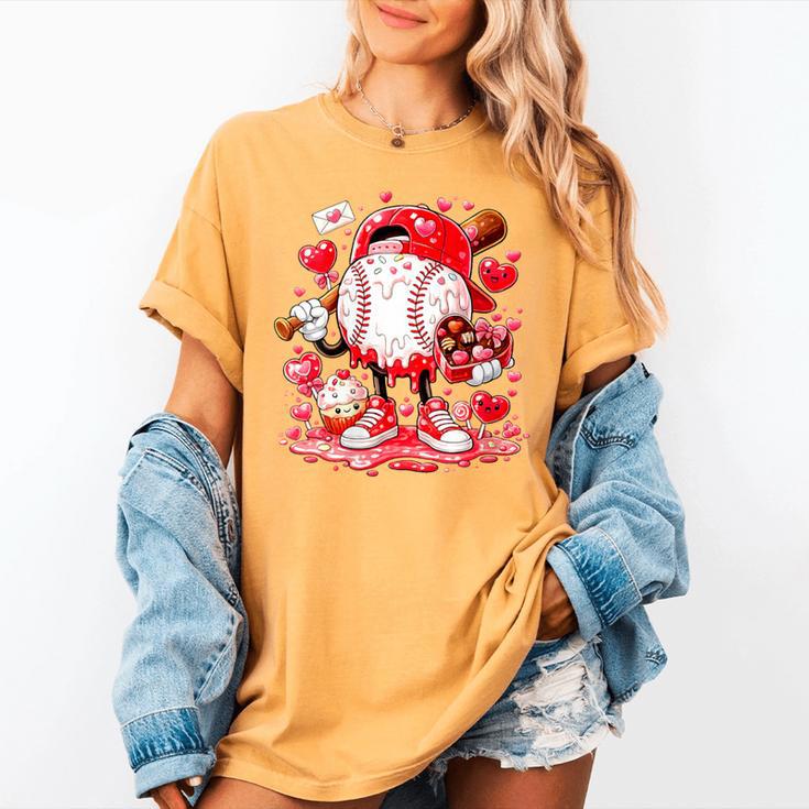 Women's Baseball Drip Ice Cream Boys Kids Youth Valentines Women's Comfort Colors T-Shirt Women's Baseball Drip Ice Cream Boys Kids Youth Valentines Women's Comfort Colors T-Shirt