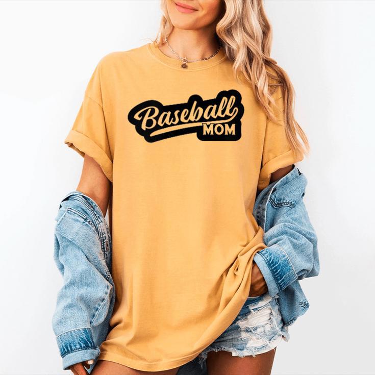 Women's Baseball Softball Baseball Mom Baseball Women's Comfort Colors T-Shirt