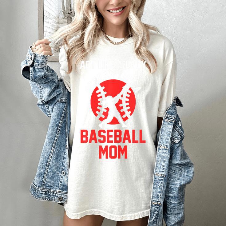 Act Like a Lady Scream Like a Baseball Mom Baseball Women's Comfort Colors T-Shirt