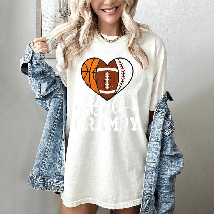 Ball Grampy Basketball Football Baseball Player Women's Comfort Colors T-Shirt