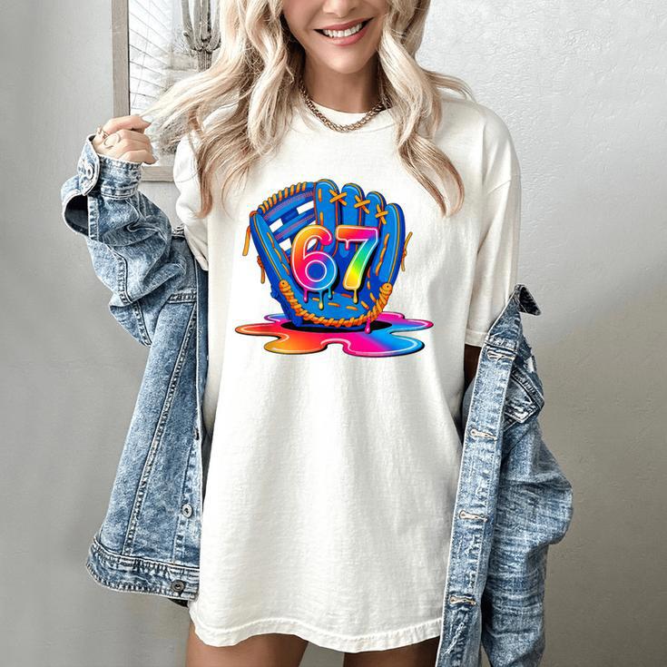 Baseball Drip Ice Cream 67 Lifestyle 101 Women's Comfort Colors T-Shirt