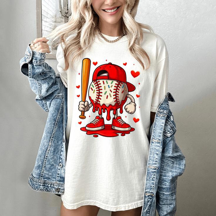 Baseball Drip Ice Cream Apparel Boys Kids Valentines Day Women's Comfort Colors T-Shirt