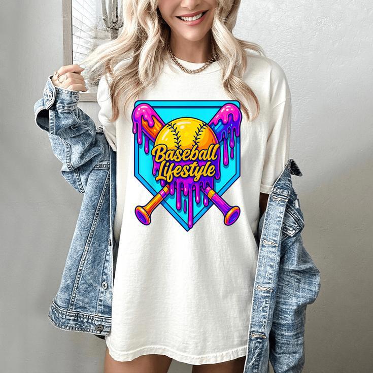 Baseball Drip Outfit Boys Ice Cream Drip Baseball Lifestyle Women's Comfort Colors T-Shirt