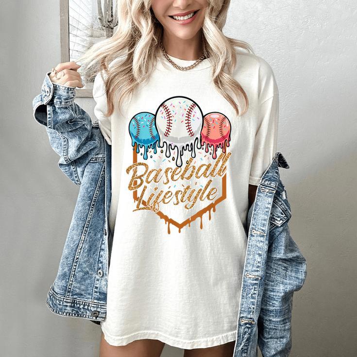 Baseball Lifestyle Baseball Lover Player Baseballer Women's Comfort Colors T-Shirt