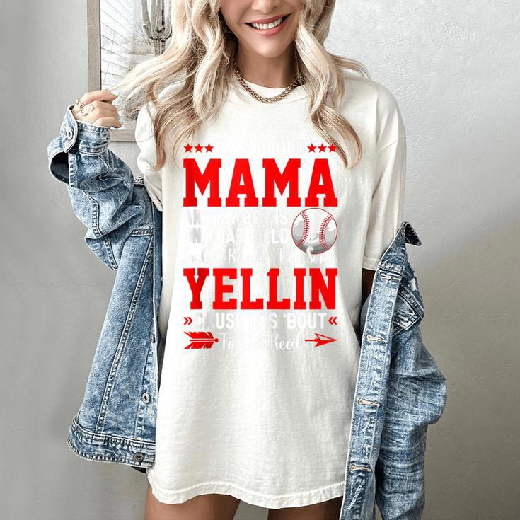 Baseball Mom Mama Baseball Lover Sport Mother's Day Women's Comfort Colors T-Shirt