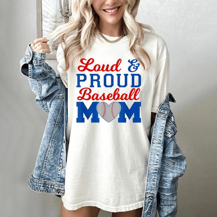 Baseball Mom Tee Loud & Proud Baseball Mom Women's Comfort Colors T-Shirt